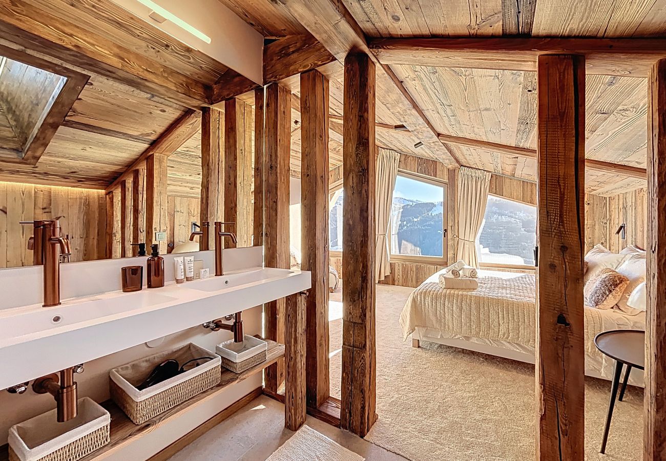 Chalet à Les Gets - Chalet Cagou - Les Gets - Vue Mont-Blanc